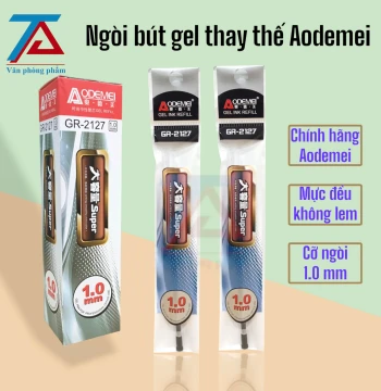Hộp 10 Ngòi Bút Thay Thế Chính Hãng AODEMEI - 2127, Ngòi 1.0mm Luyện Viết Chữ Hán, Nét Đẹp, Đều mực - VPP Trường Anh