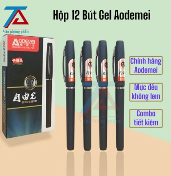 Hộp 12 Bút Gel Ngòi To 0.7mm, Bút Viết Chữ Hán AODEMEI - 9935, Mực Đen, Nét Đẹp, Đều Mực - VPP Trường Anh