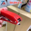 Bấm Ghim Số 10 PLUS Màu ĐỎ, Dập Ghim PLUS Tặng Kèm 02 Hộp Ghim Bấm Tiện Dụng - VPP Trường Anh