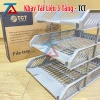 Khay Tài Liệu 3 Tầng TCT 230 Màu Ghi, Khay Đựng Tài Liệu TCT Nhựa HIPS Cao Cấp,Tiện Lợi - VPP Trường Anh