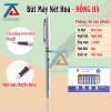Bút Máy Nét Hoa Hồng Hà 2282 - Bạc, Bút Mực Nét Thanh Đậm Luyện Chữ Đẹp Dành Cho Học Sinh - VPP Trường Anh